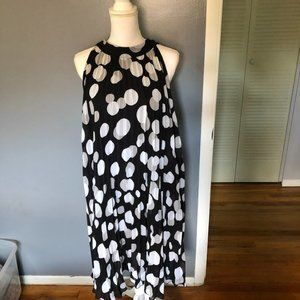 BLOOMING ROSE polka dot dress plus size